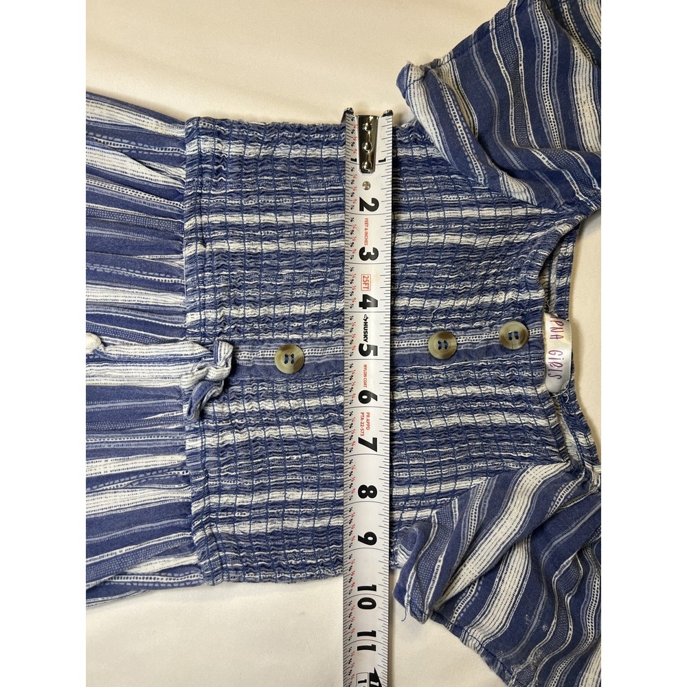 Japna Kids Girls One Piece Jumper Romper Size 10 Navy Blue & White - Picture 6 of 8